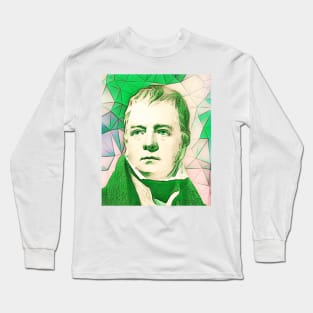 Walter Scott Green Portrait | Walter Scott Artwork 7 Long Sleeve T-Shirt